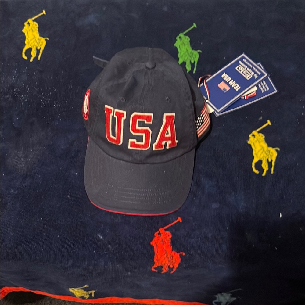 Polo by Ralph Lauren Black USA Cap
